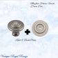 Mayfair cupola Solid Brass Cabinet knob 25mm Dia (various finishes) - Vintique Concepts