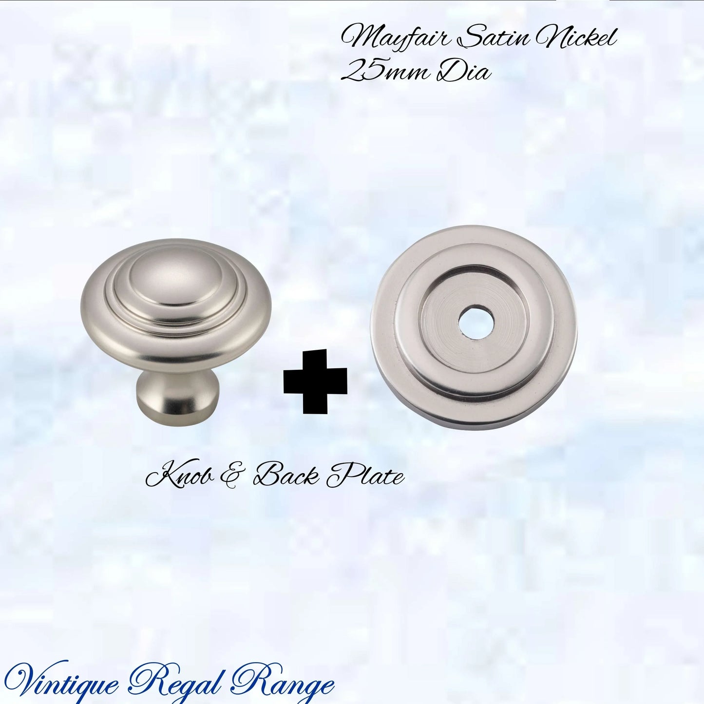 Mayfair cupola Solid Brass Cabinet knob 25mm Dia (various finishes) - Vintique Concepts