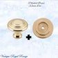 Mayfair cupola Solid Brass Cabinet knob 32mm Dia (various finishes) - Vintique Concepts