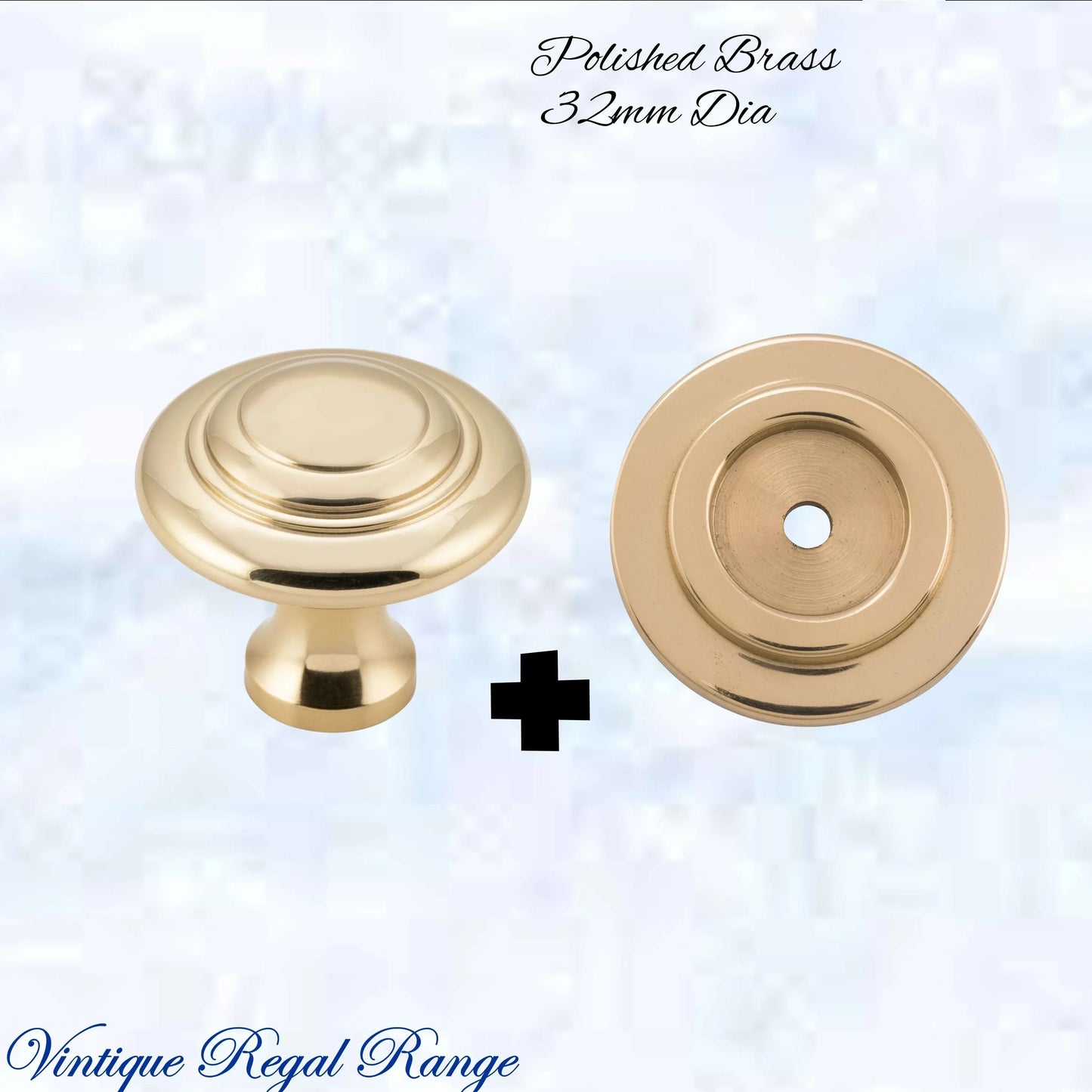 Mayfair cupola Solid Brass Cabinet knob 32mm Dia (various finishes) - Vintique Concepts