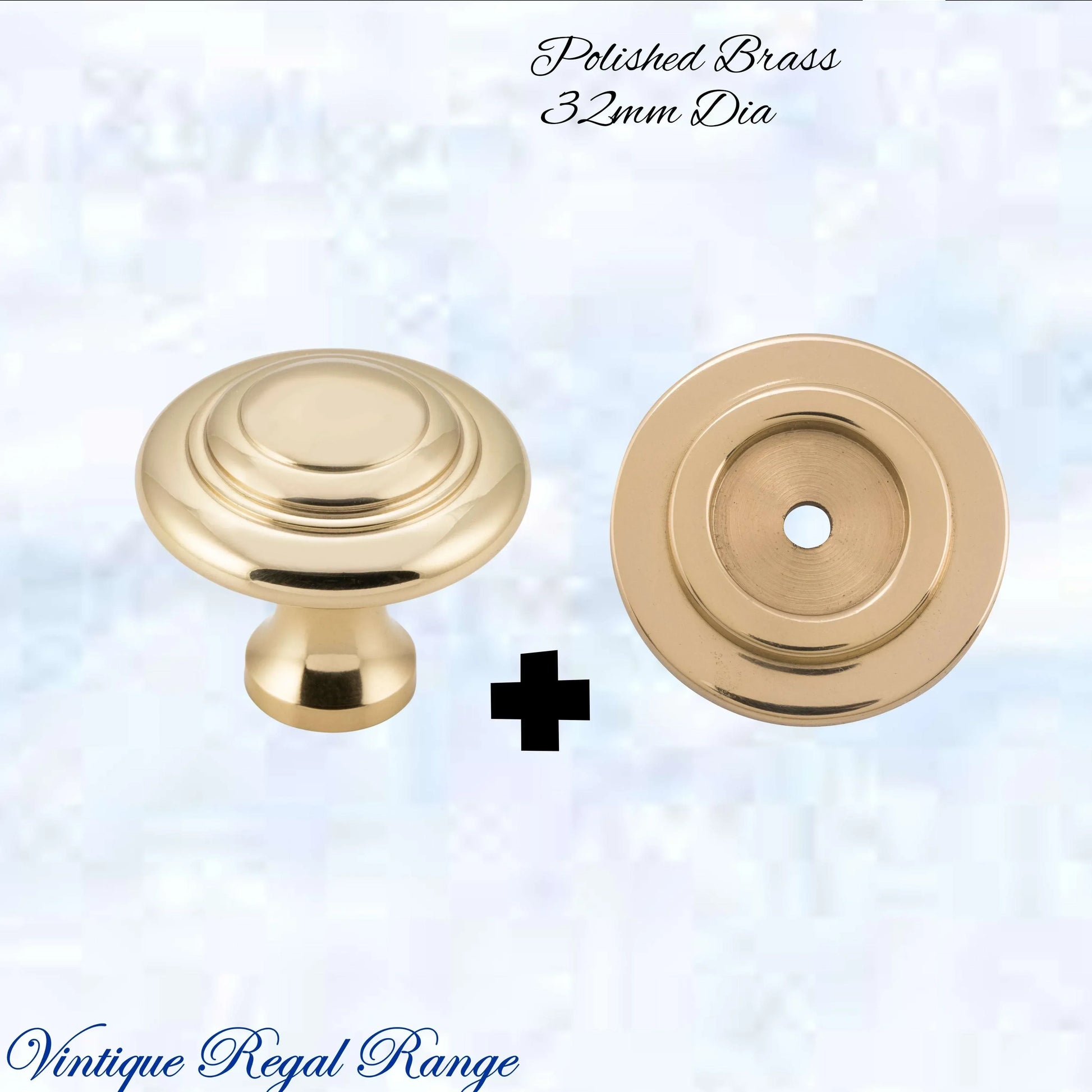 Mayfair cupola Solid Brass Cabinet knob 32mm Dia (various finishes) - Vintique Concepts