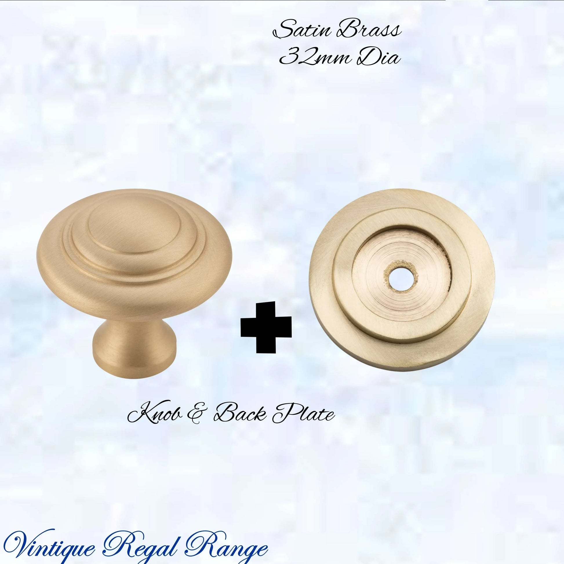 Mayfair cupola Solid Brass Cabinet knob 32mm Dia (various finishes) - Vintique Concepts