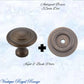 Mayfair cupola Solid Brass Cabinet knob 32mm Dia (various finishes) - Vintique Concepts