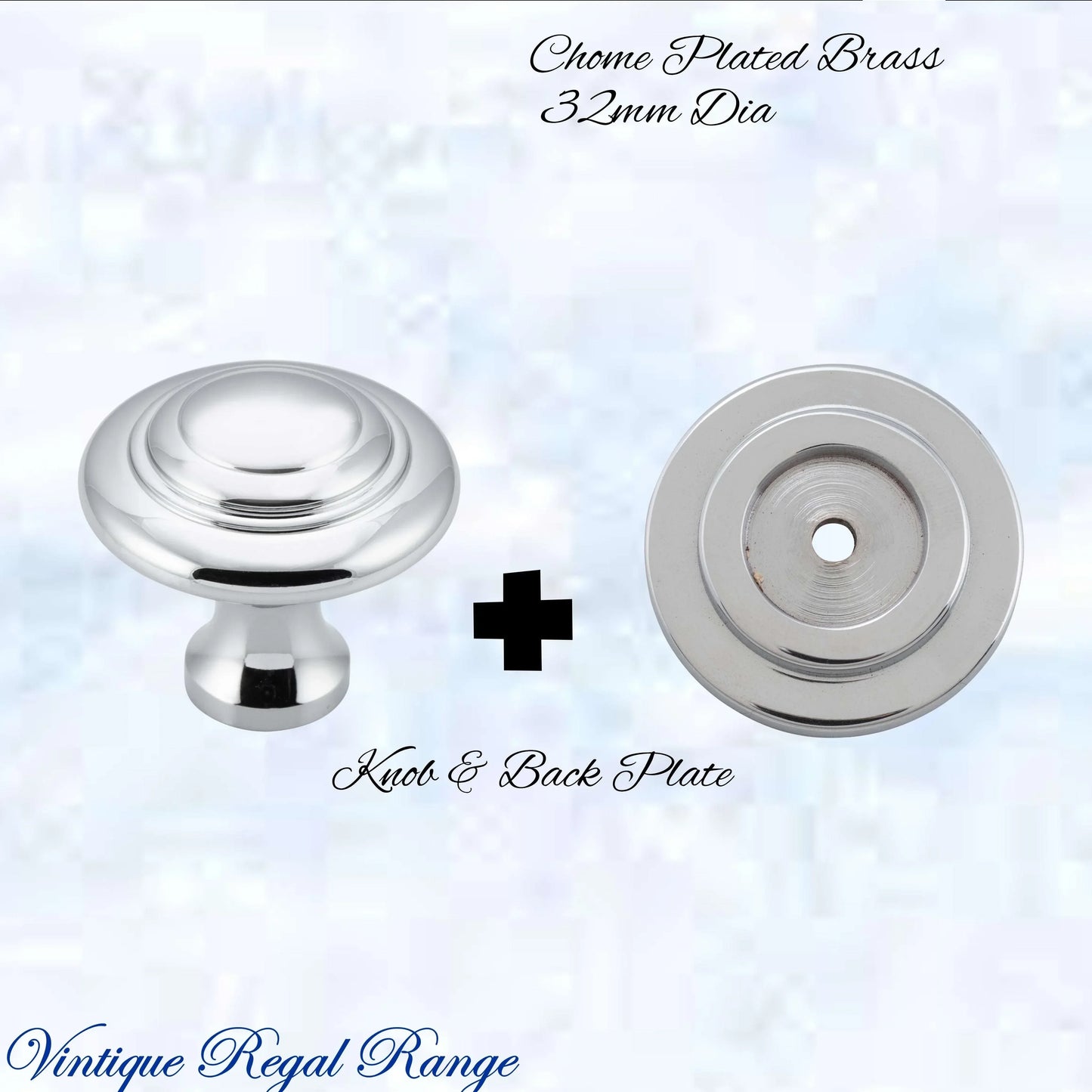 Mayfair cupola Solid Brass Cabinet knob 32mm Dia (various finishes) - Vintique Concepts