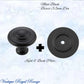 Mayfair cupola Solid Brass Cabinet knob 32mm Dia (various finishes) - Vintique Concepts
