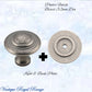 Mayfair cupola Solid Brass Cabinet knob 32mm Dia (various finishes) - Vintique Concepts