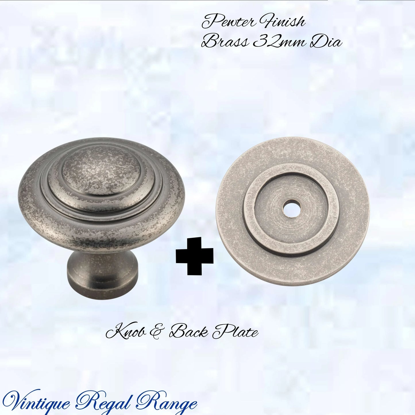 Mayfair cupola Solid Brass Cabinet knob 32mm Dia (various finishes) - Vintique Concepts