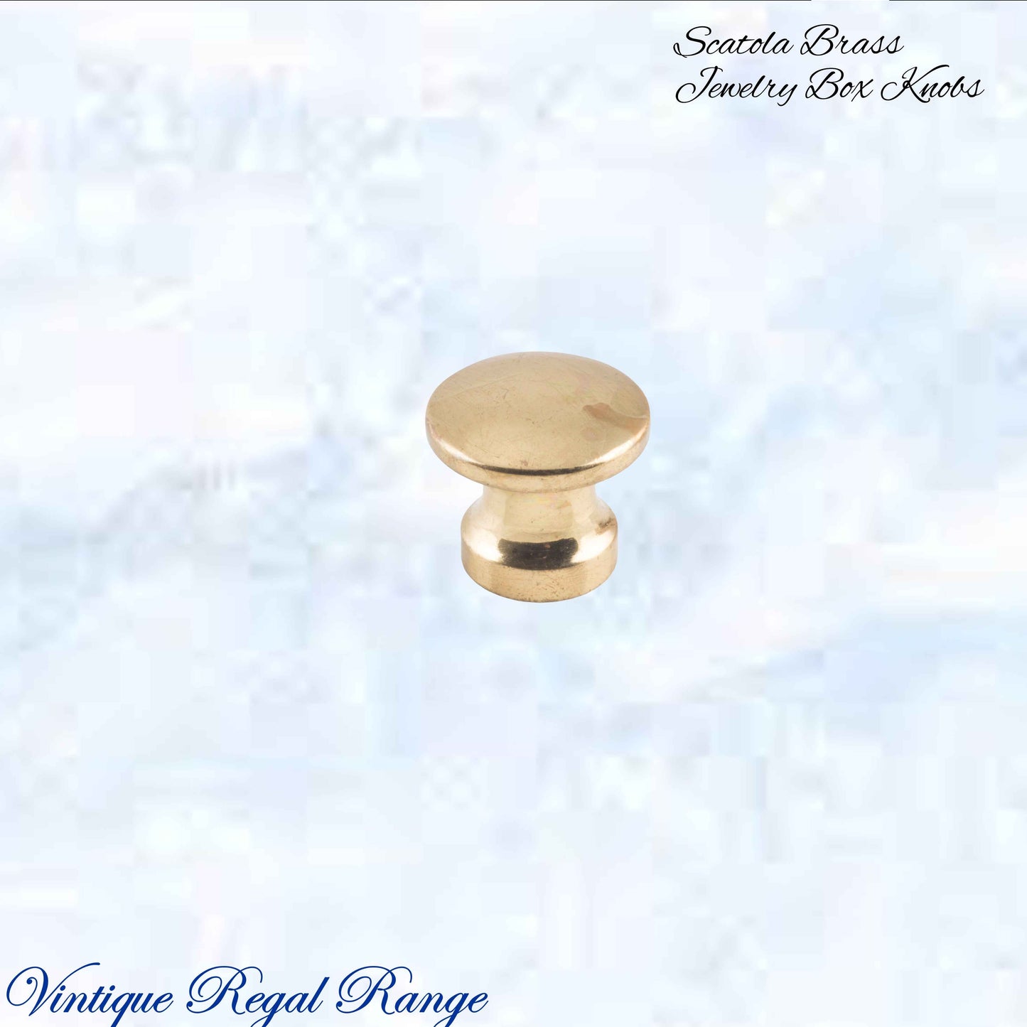 "Scatola" jewelery box premium Antiqued brass Knobs (3 sizes)