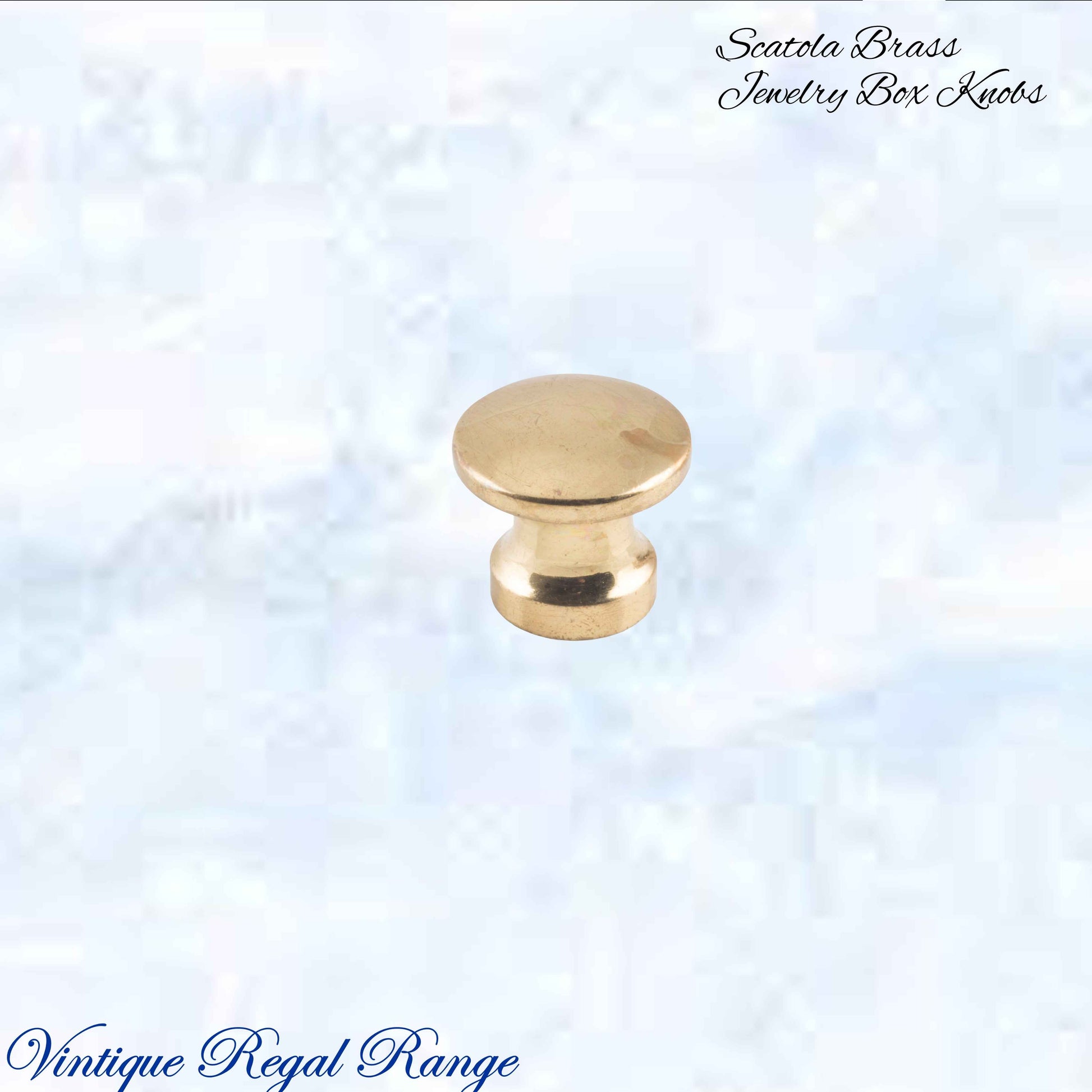 "Scatola" jewelery box premium Antiqued brass Knobs (3 sizes)