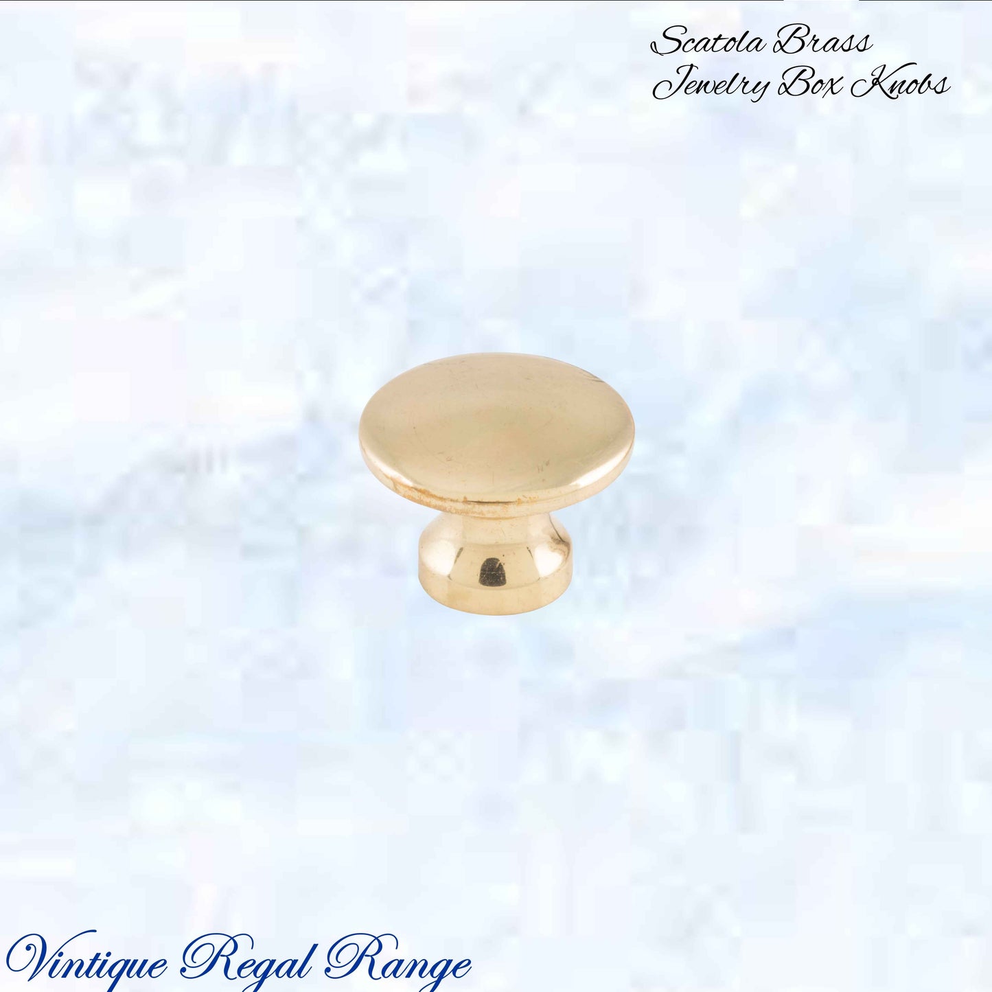 "Scatola" jewelery box premium Antiqued brass Knobs (3 sizes)