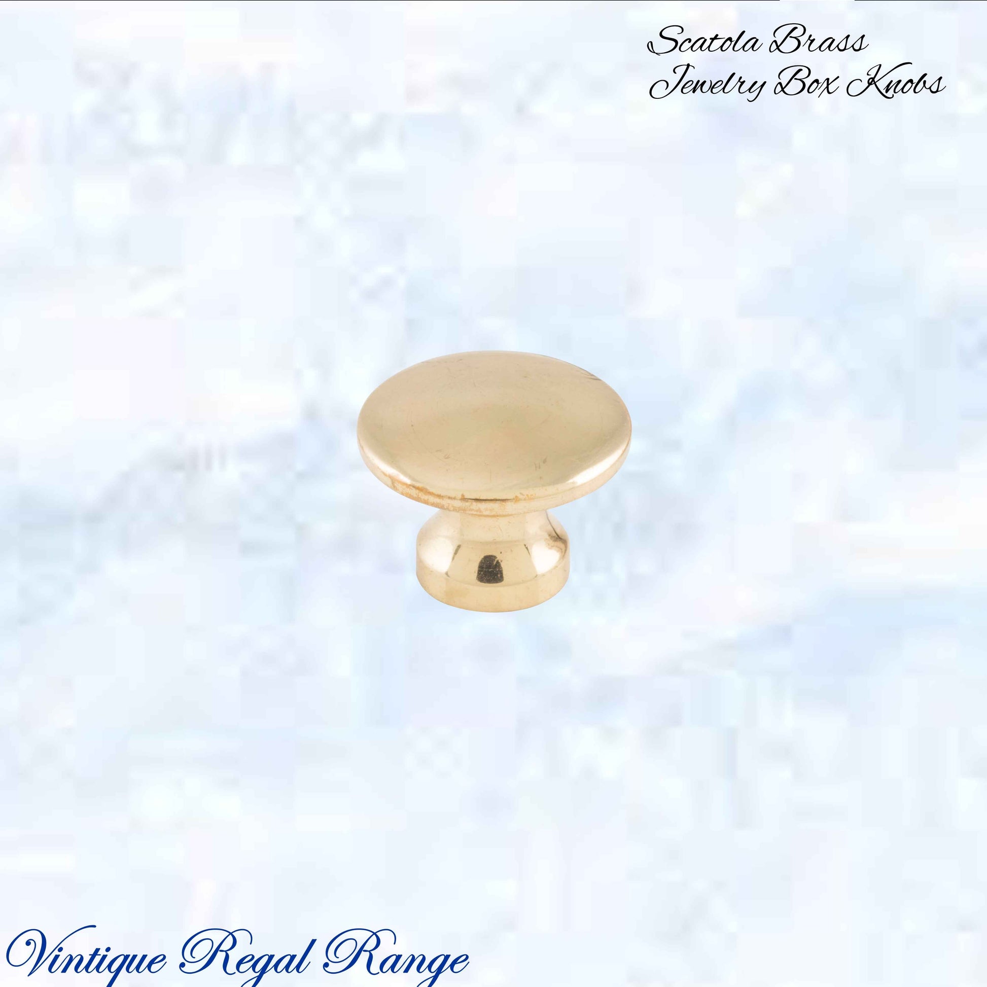 "Scatola" jewelery box premium Antiqued brass Knobs (3 sizes)
