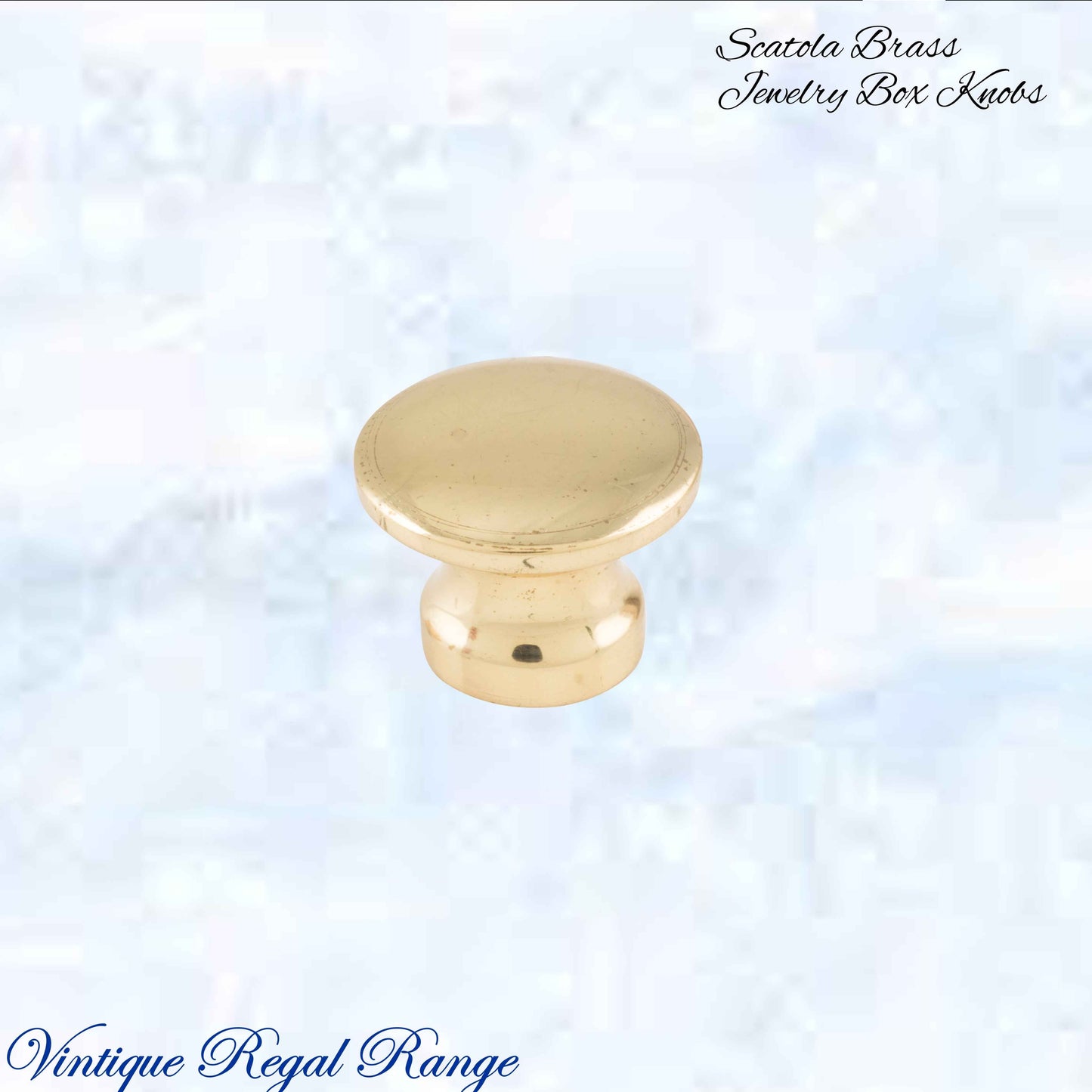 "Scatola" jewelery box premium Antiqued brass Knobs (3 sizes)