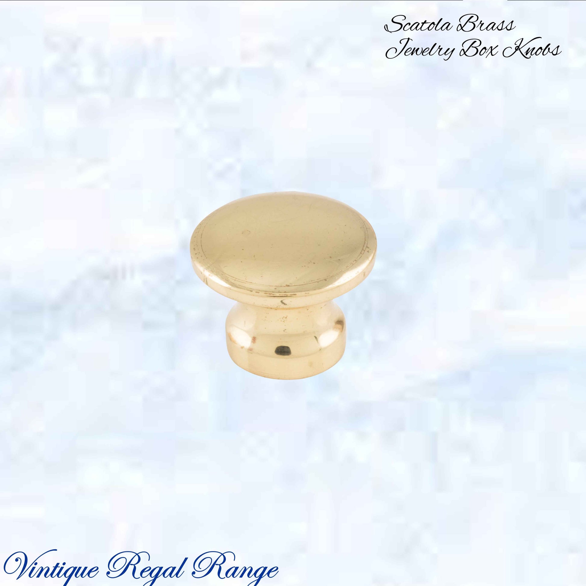 "Scatola" jewelery box premium Antiqued brass Knobs (3 sizes)