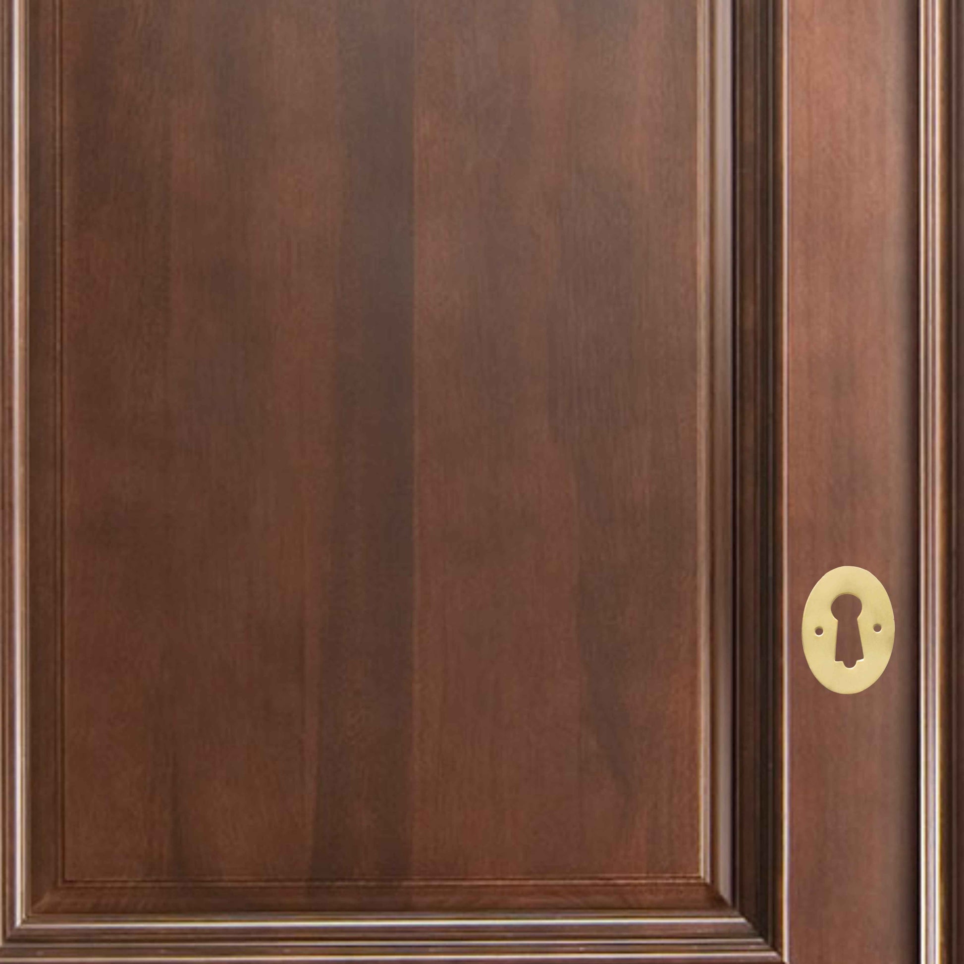 Polished Brass MODENA sheet brass Escutcheon 30x44mm