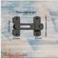 Black "Slide and Drop' Swing latch 70mm x 50mm
