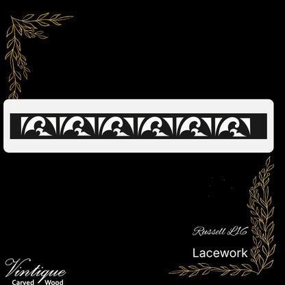 Wooden Lacework Border- Russell (LW16) 110mm x 1050mm