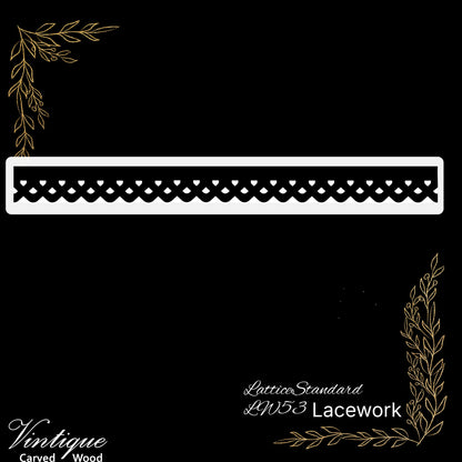 Wooden Lacework Border-Lattice Standard (LW53-S) 115mm x 1050mm