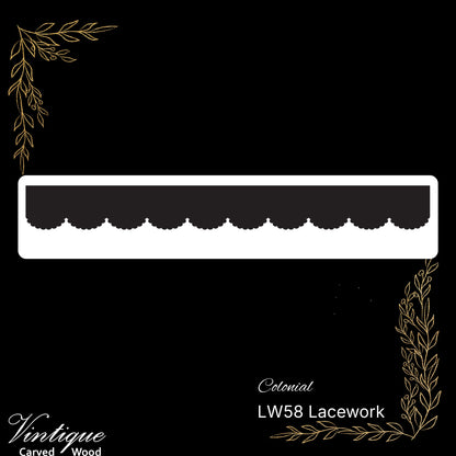 Wooden Lacework Border-Colonial (LW58) 115mm x 1050mm