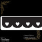 Wooden Lacework Border-Colonial Hearts (LW59) 115mm x 1050mm