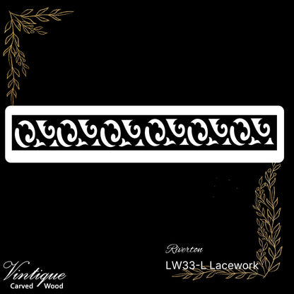 Wooden Lacework Border-Riverton Standard (LW33-L) 140mm x 1050mm