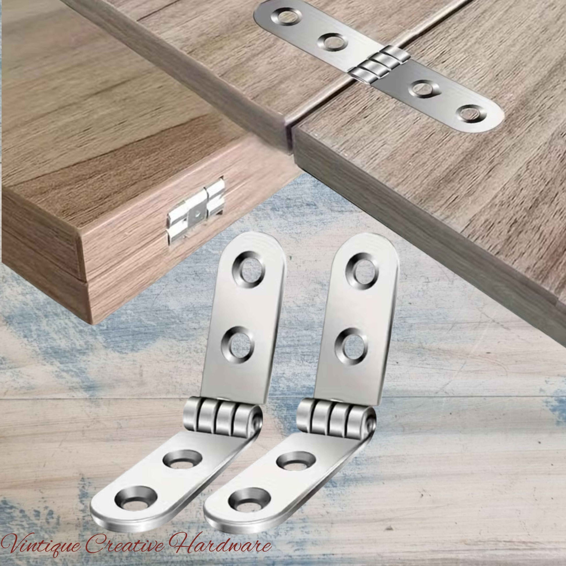 heavy duty Stainless steel strap hinge 75mmx15mm Round end