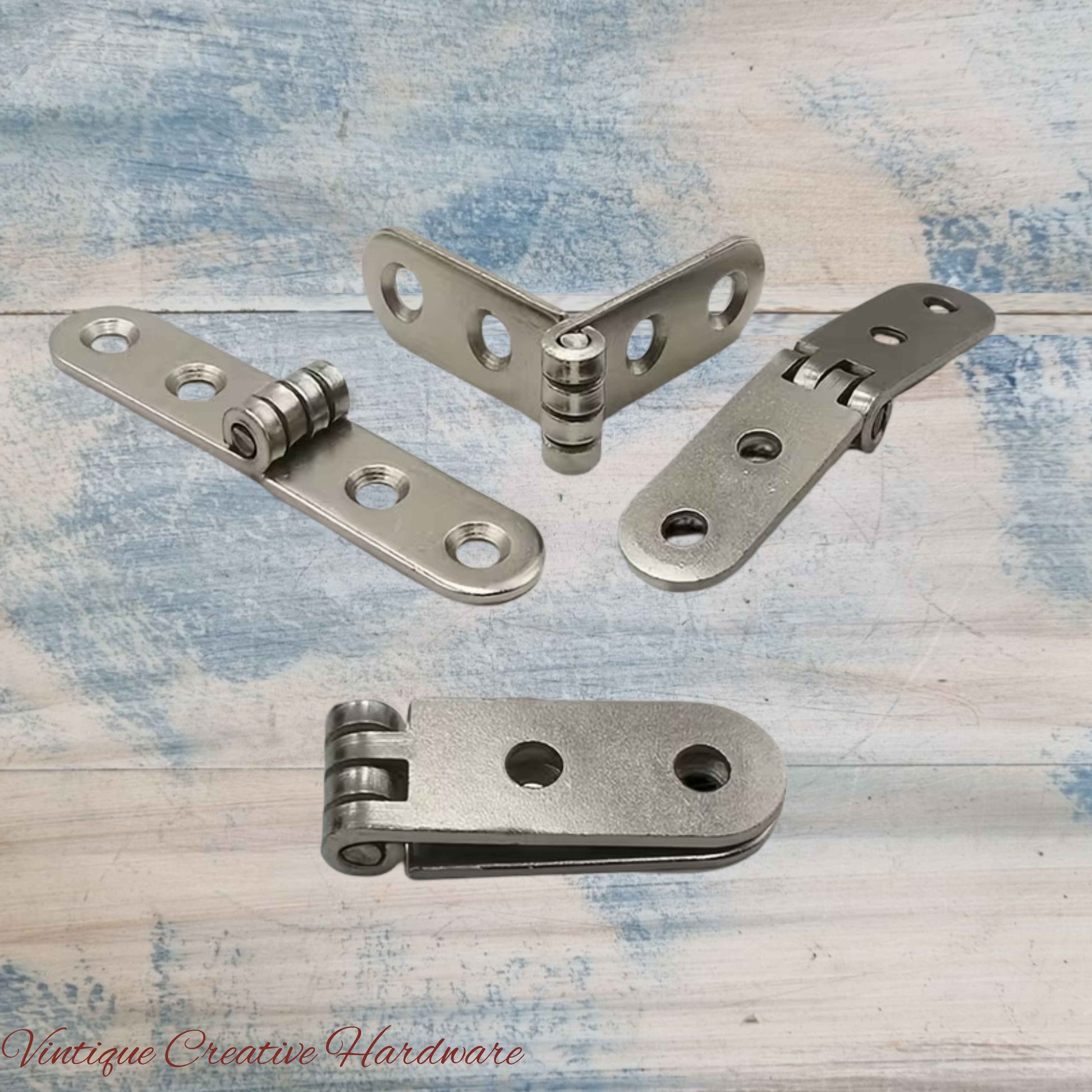 heavy duty Stainless steel strap hinge 75mmx15mm Round end