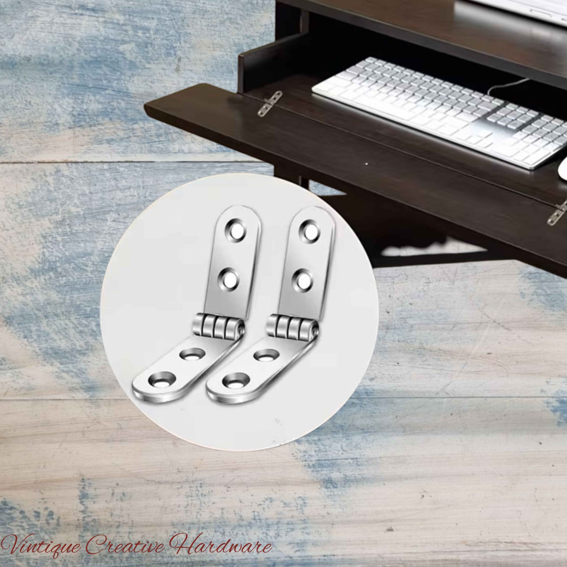 heavy duty Stainless steel strap hinge 75mmx15mm Round end