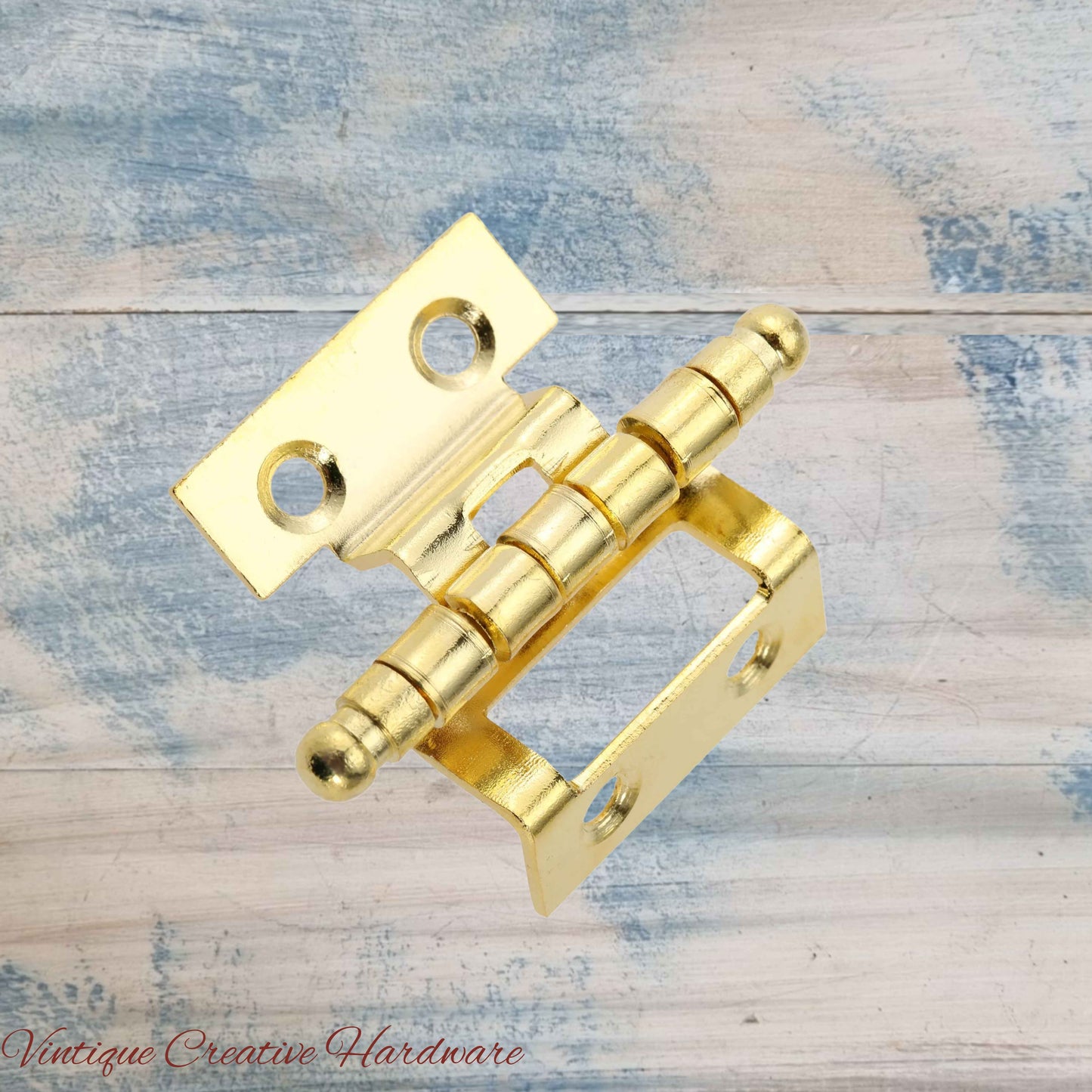 offset Jewelry Box butt hinge-Anodised Gold 40mm barrel