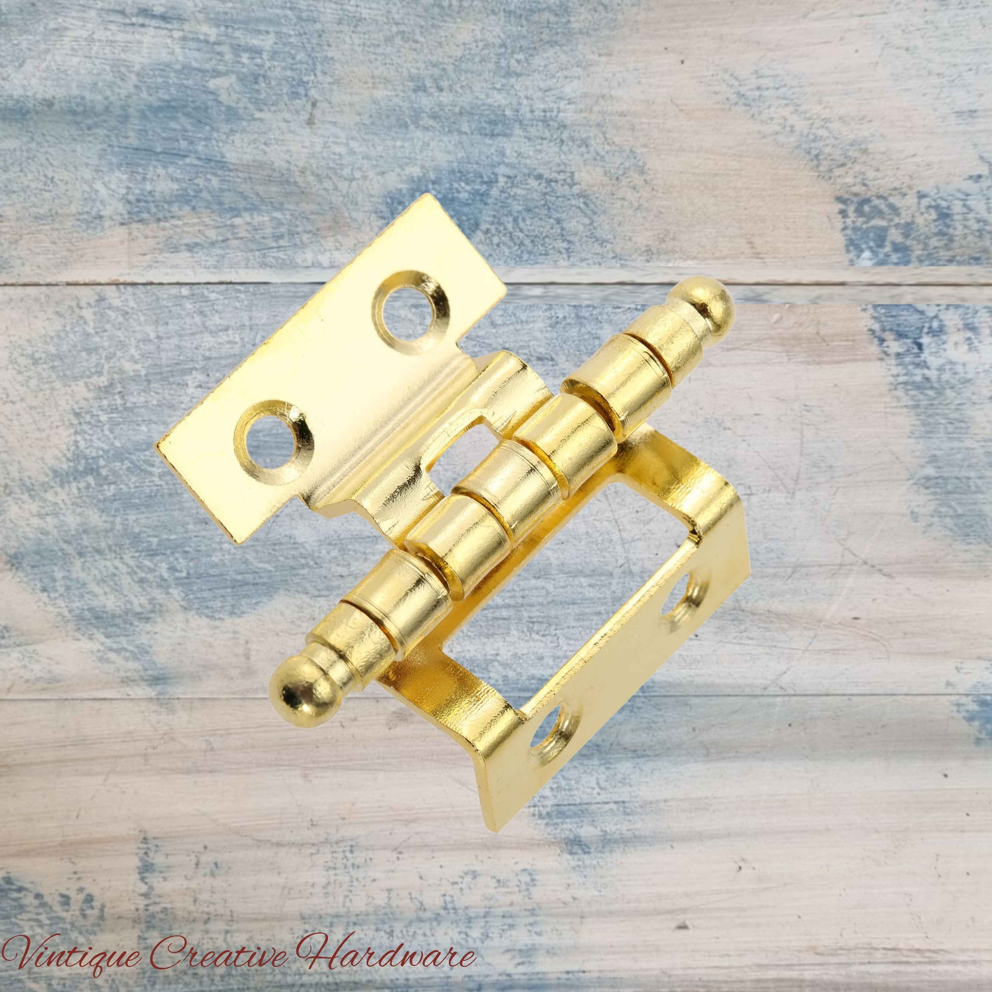 offset Jewelry Box butt hinge-Anodised Gold 40mm barrel