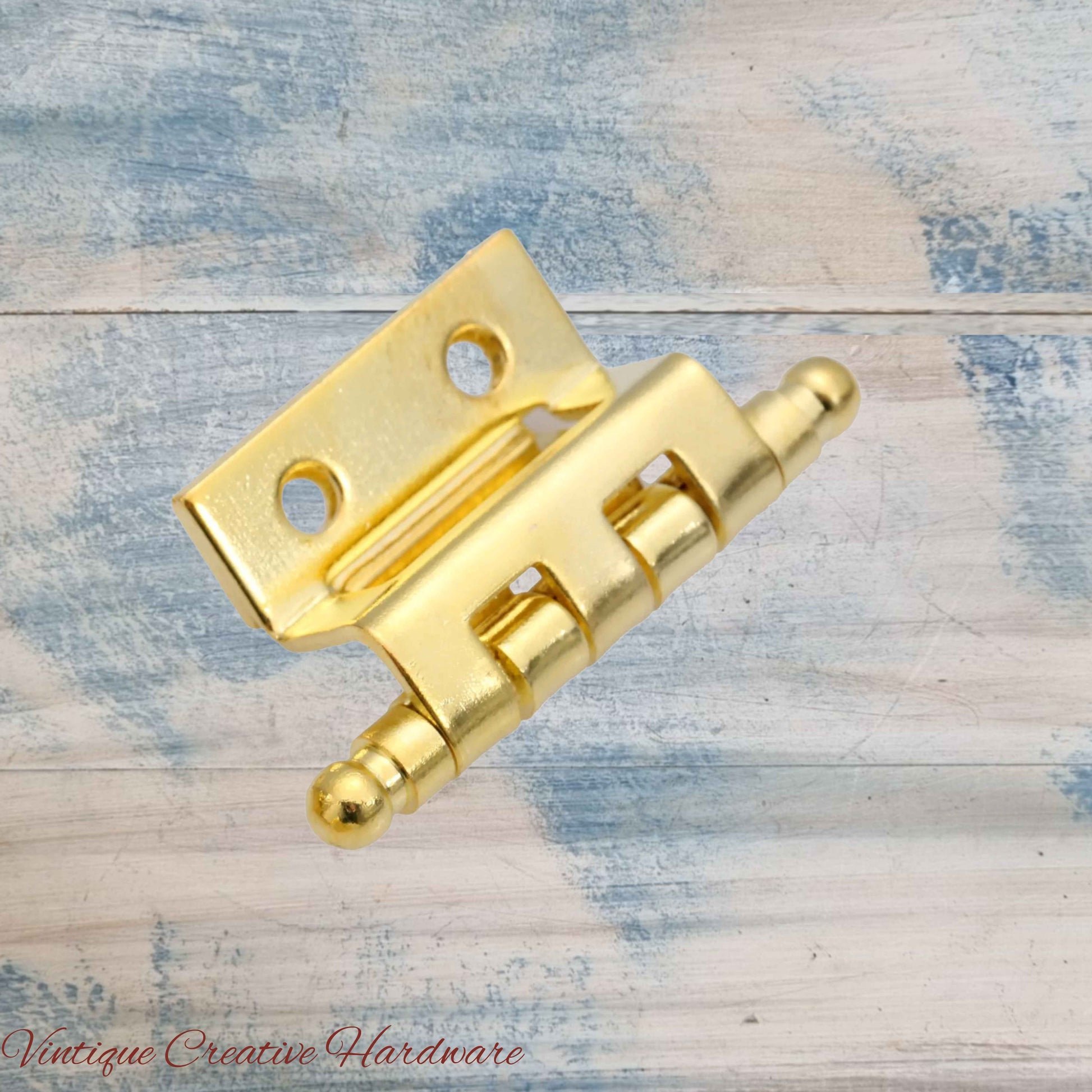 offset Jewelry Box butt hinge-Anodised Gold 40mm barrel