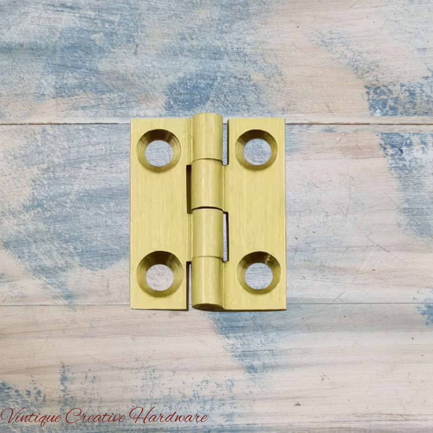 Solid Brass Fixed Pin Butt hinge for cabinets 25mm high