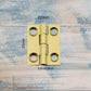 Solid Brass Fixed Pin Butt hinge for cabinets 25mm high - Vintique Concepts