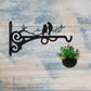 Steel Black Bird Garden Planter hanger hook 200mm long