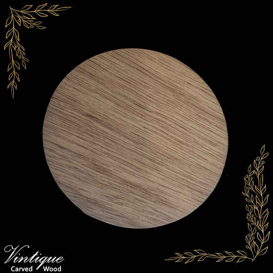 Carved wooden Round Plinth or base 100mm Dia