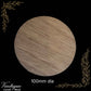 Carved wooden Round Plinth or base 100mm Dia