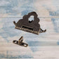Charlottes Vintage jewelry box Clasp latch 45mm x 48mm - Vintique Concepts