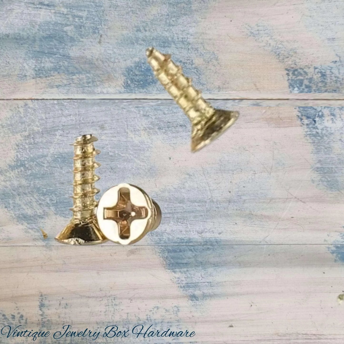 6mm M2 Solid Brass Wood Screws (Packet of 10) - Vintique Concepts