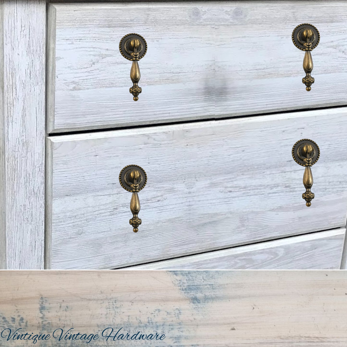 Princess Bronze Teardrop Handle - 66mm long -NEW DEC 2025