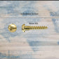 20mm M3 Round head Slot Solid Brass wood screws (pkt of 10)