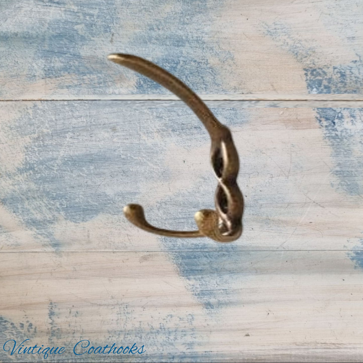 Crossover Antique Gold Large 3 Prong Coat Hook 137mm