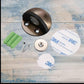 Antique Bronze Stainless Steel Oval Floor Magnetic Rubber Door Stop-NEW - Vintique Concepts