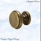 "Imperator" Premium Antiqued brass Knobs 25mm - Vintique Concepts