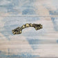 Antique Bronze Delicate jewelry vintage Handle 42mm long