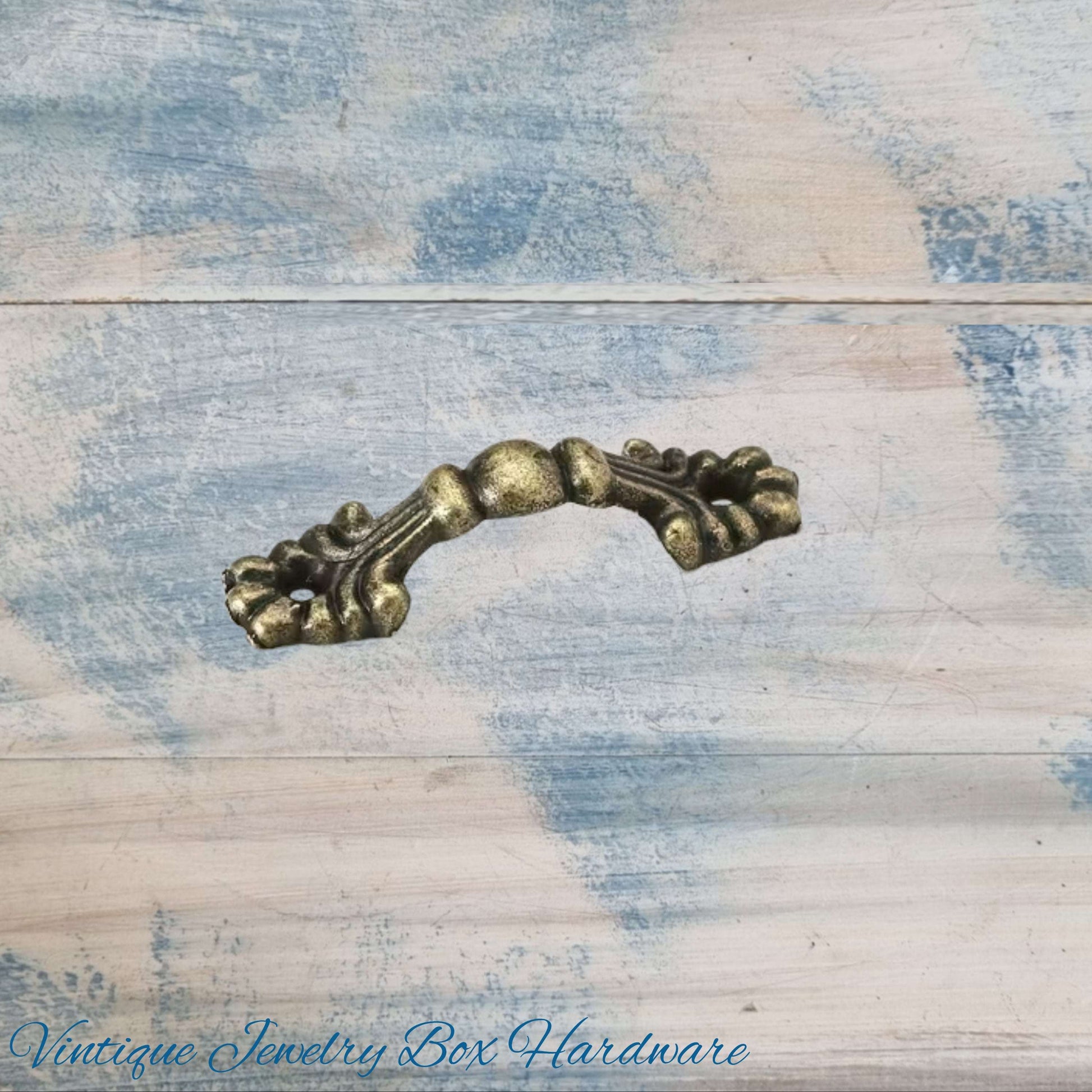Antique Bronze Delicate jewelry vintage Handle 42mm long