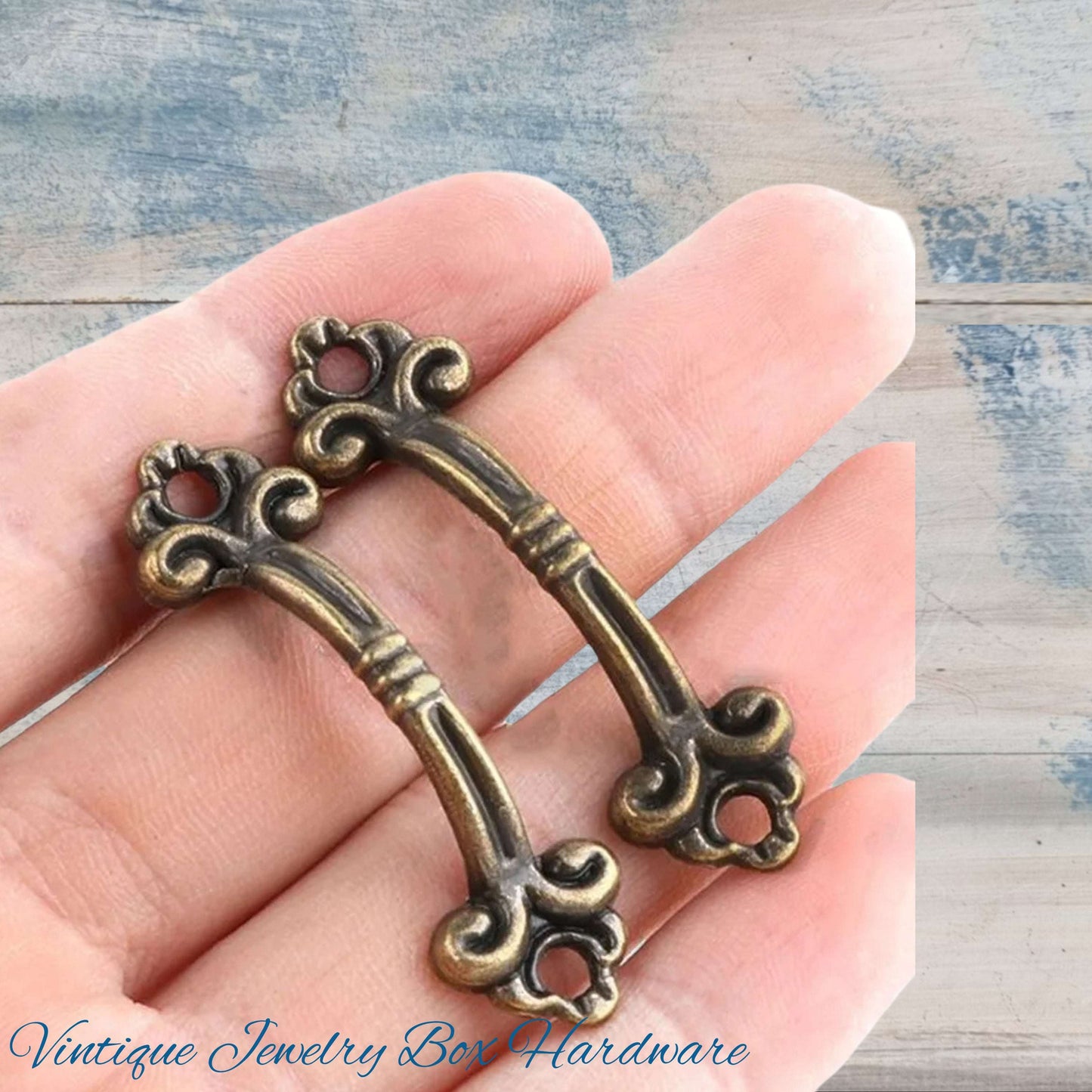 Itsy Antique Bronze Delicate jewelry vintage Handle 48mm long