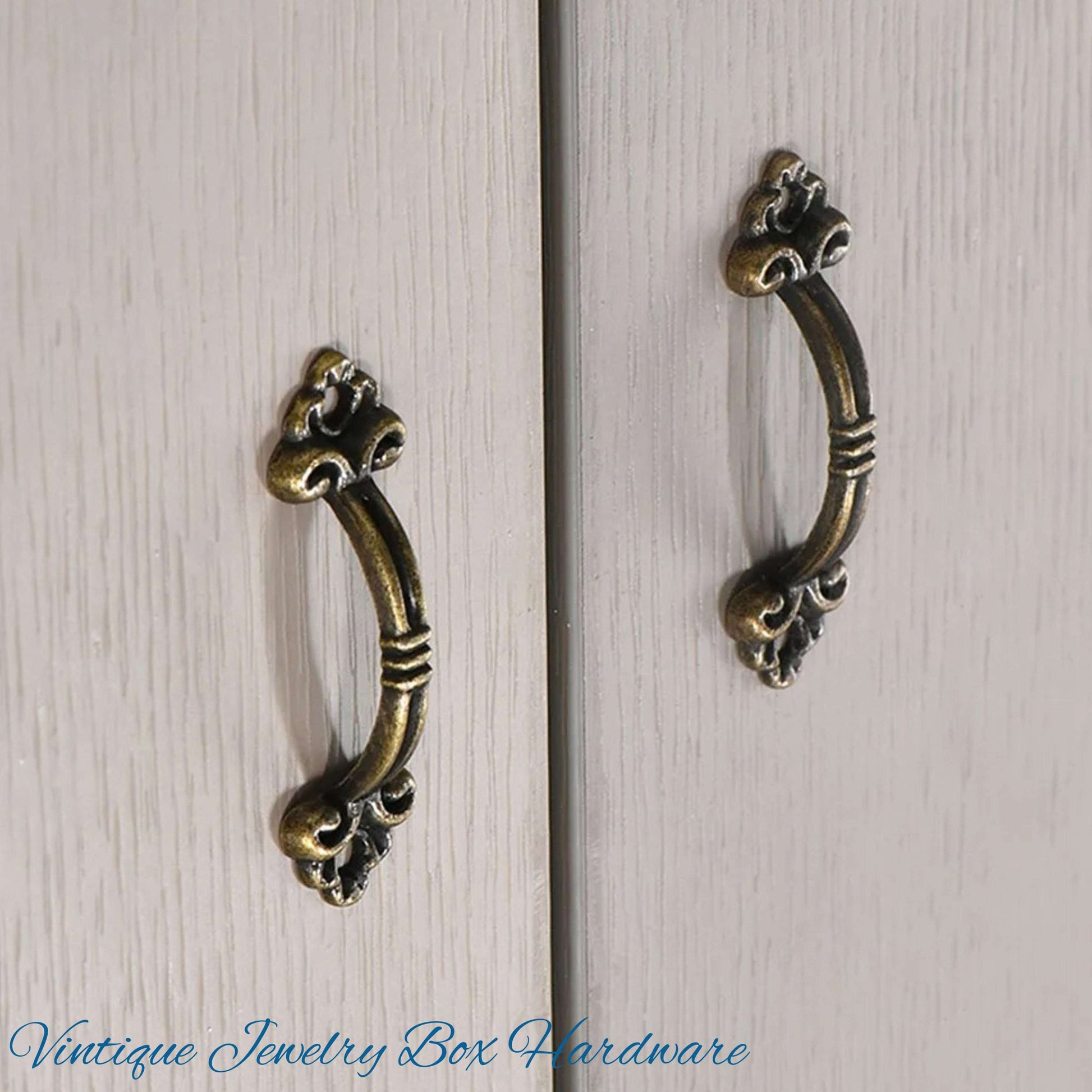 Itsy Antique Bronze Delicate jewelry vintage Handle 48mm long