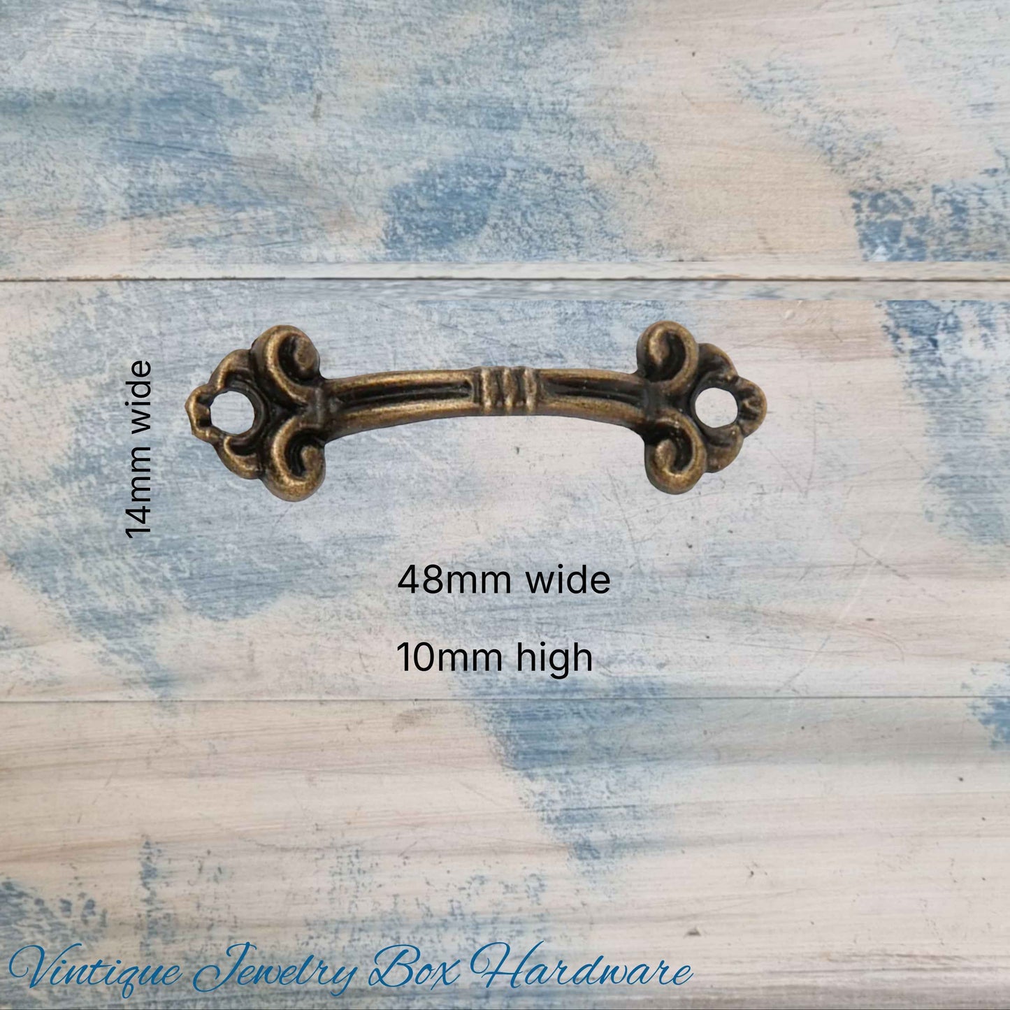 Itsy Antique Gold Delicate jewelry vintage Handle 48mm long