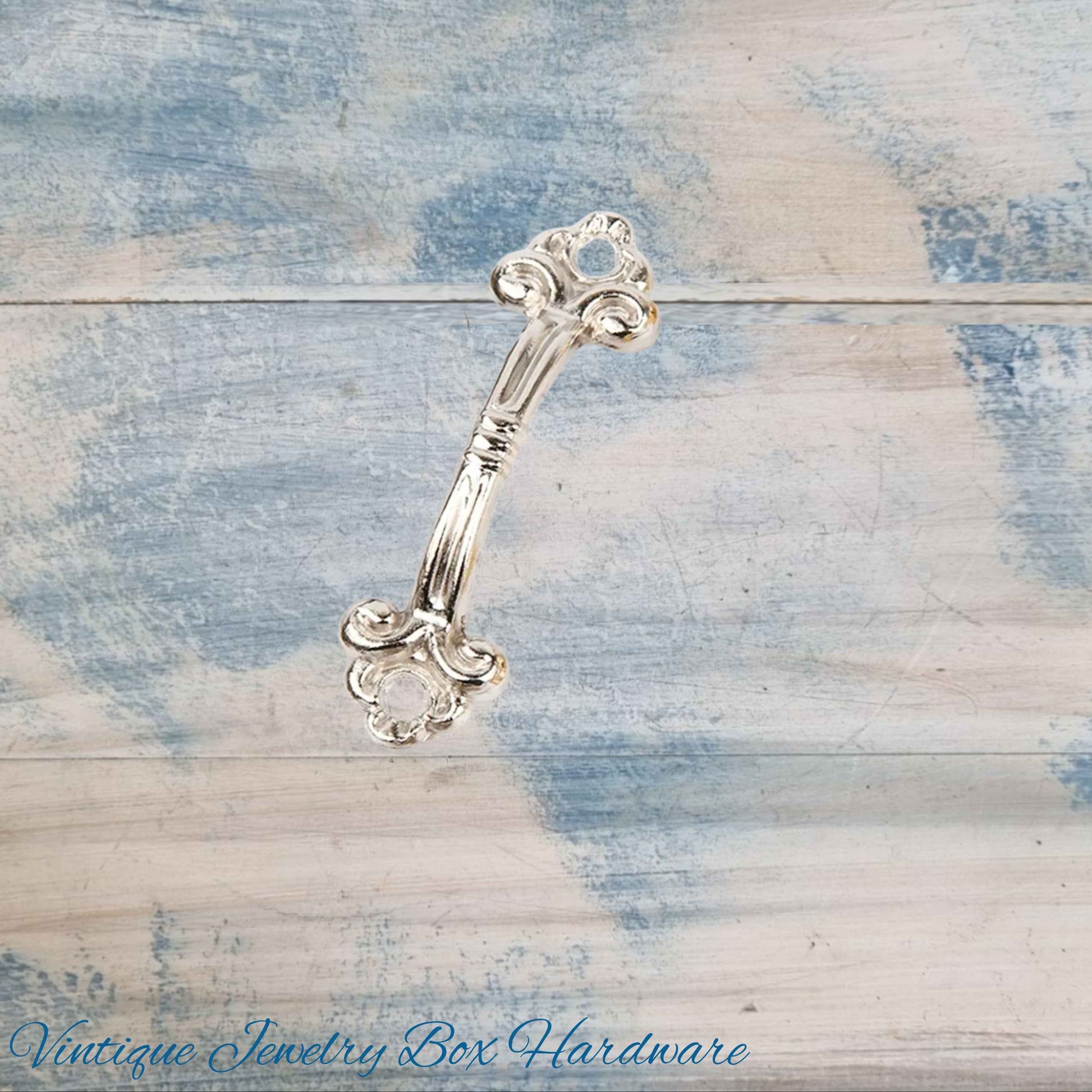 Itsy Antique Silver Delicate jewelry vintage Handle 48mm long