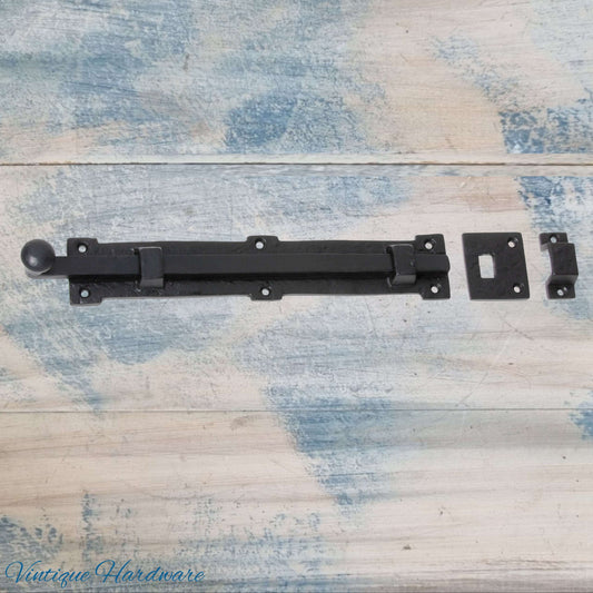 Barn Iron Rustic door or gate Bolt 300mm Long