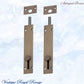 Reverse Sliding Barrel Bolt Antiqued Brass -150x32mm - Vintique Concepts